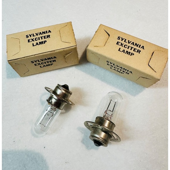Sylvania Exciter Lamp Vintage 4V 0.17A Light Bulb Radio Ham Amplifier Tube‎ 2 pk - Picture 3 of 6